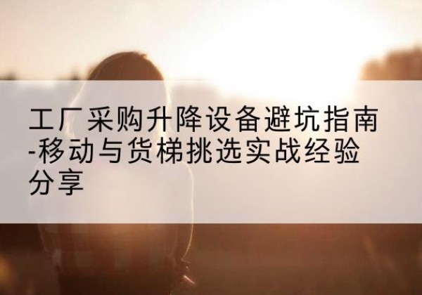 大渡口区移动式升降机怎么选-工厂采购升降设备避坑指南-移动与货梯挑选实战经验分享